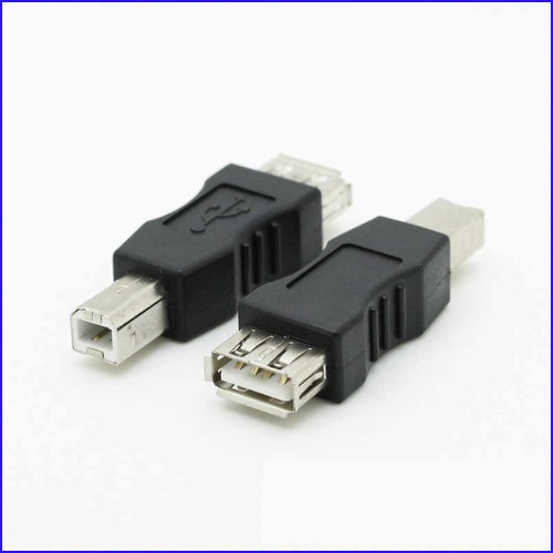 מתאם USB2.0 נקבה A לחיבור USB2.0 זכר B
