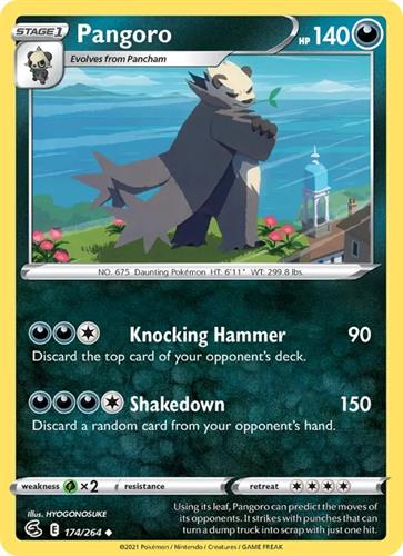 קלף בודד single פוקימון - pangoro - Fusion Strike - 174/264