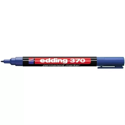 טוש פרמננט 370 טיפ 1 מ"מ כחול אדינג edding