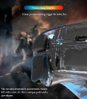 שלט אלחוטי שקוף ל-PS4 ולמחשב עם תאורת LED