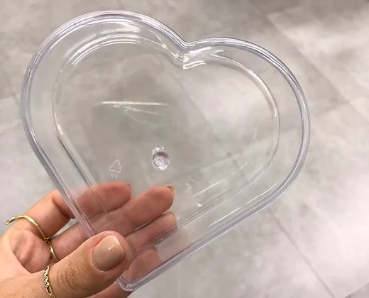 קריסטל לב קטן קוטר 12