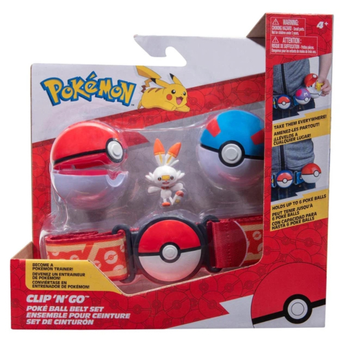פוקימון - שני פוכדור ,חגורה ודמות סקורבאני - POKEMON