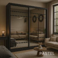 ארון הזזה יהלום שחור – דגם יוקרתי מבית Pastel