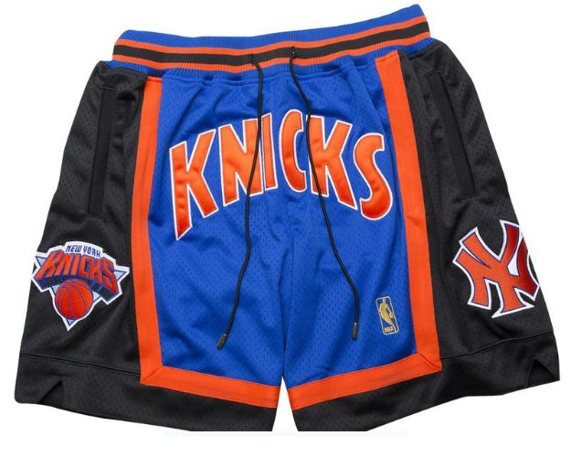 מכנסי NBA קצרים ניו יורק ניקס JUST DON כחול