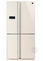 מקרר שרפ 4 דלתות גימור בז' Sharp דגם SJR8913