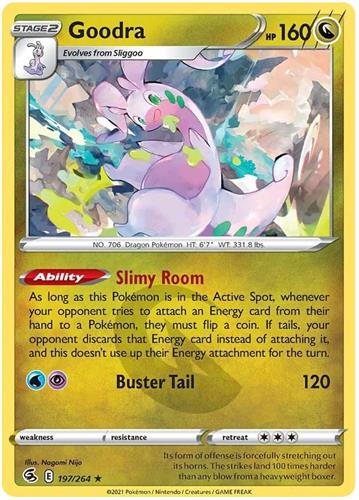 קלף בודד single פוקימון - goodra - Fusion Strike - 197/264