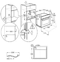 מיקרוגל בנוי משולב גריל - 46 ליטר Electrolux EVK6E46Z אלקטרולוקס