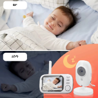 סט מצלמה ומוניטור לתינוק NannyVision