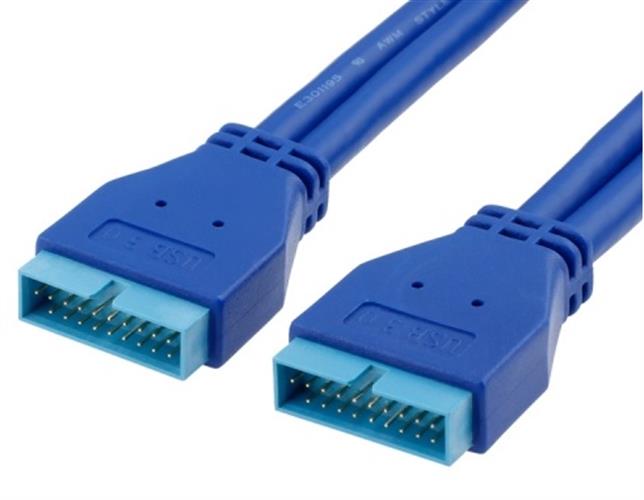 כבל מחשב USB3.0 20PIN M-M Extension Cable Chassis Front Panel Extension Pure Copper Core בשקית תלייה