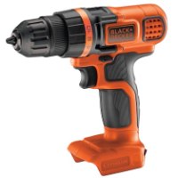 מברגה/מקדחה נטענת 18V גוף בלבד- ללא סוללה Black+Decker BCDDD18N-XJ – מברגה כתומה ושחורה