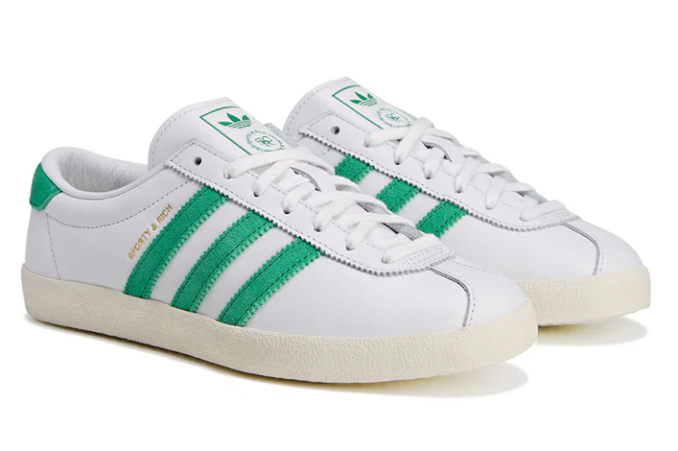 נעלי אדידס Adidas Blanc Sporty & Rich לבן ירוק
