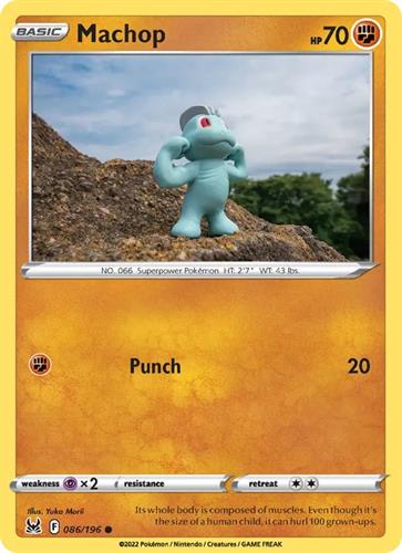 קלף בודד single פוקימון - machop - Lost Origin - 086/196