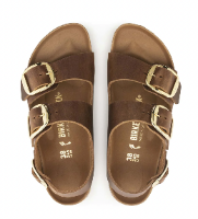 BIRKENSTOCK MILANO BIG BUCKLE COGNAC בירקנשטוק סנדלי נשים