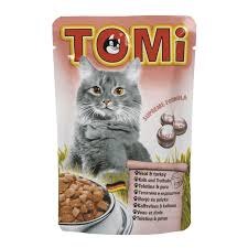 טומי פאוץ לחתולים בטעם עגל והודו 85 גרם - TOMI CAT FOOD VEAL AND TURKEY 85G