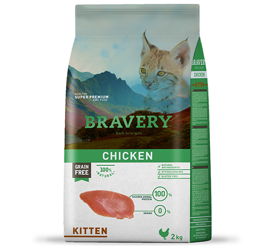 ברוורי מזון לגורי חתולים ללא דגנים 2 ק"ג