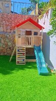 בית עץ לילדים מעץ אורן איכותי דגם מקסי | 245X230X296 סמ |TB2283 |קפיץ קפוץ