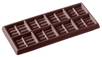 תבנית פוליקרבונט חפיסת שוקולד קוביות שקוע 4 יח' 49 גרם CW2106