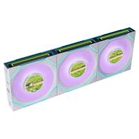 Lian-Li 120mm UNI FAN SL-INF LCD FLEX 3-Pack לבן