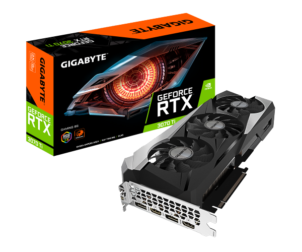 כרטיס מסך Gigabyte RTX3070 Ti Gaming 8G PCIEX16 4.0