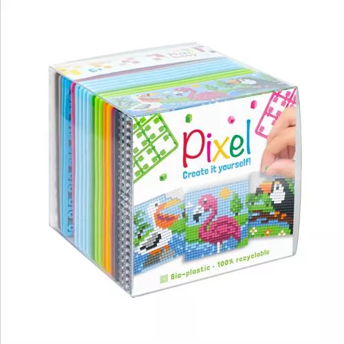 קיט ציפורים טרופיות - 3 תבניות 6/6 ס"מ | פיקסל הובי
