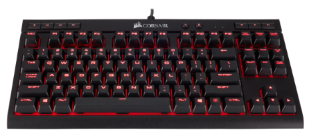 מקלדת גיימינג מכנית CORSAIR K63 COMPACT CHERRY MX RED