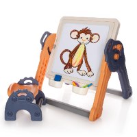 עמדת משחק הרכבה/לוח ציור עם כסא