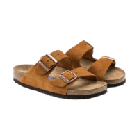 Birkenstock Arizona Camel Brown Suede - כפכפי בירקנשטוק