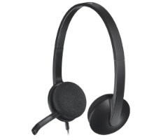 אוזניות Logitech USB Headset H340 With Microphone
