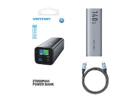 סוללת גיבוי ניידת Vention 27000mAh 140W PD 3.1