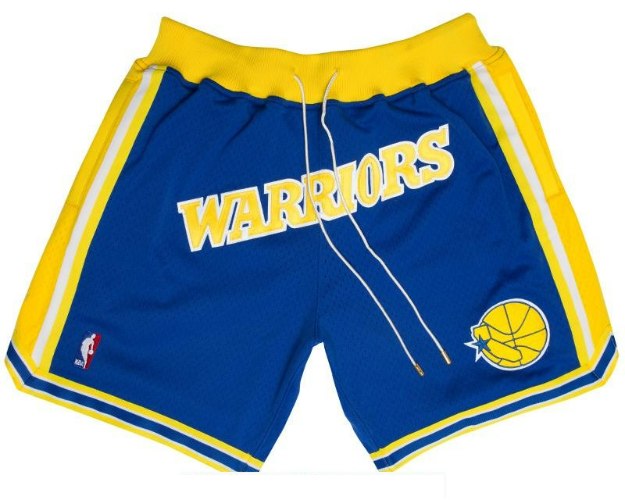 מכנסי NBA קצרים גולדן סטייט ווריורס JUST DON כחול