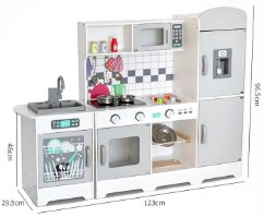 מטבח לילדים מעץ אלקטרוני ניר W10C610 מאת בית העץ