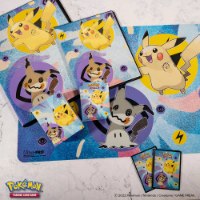 אלבום לקלפי פוקימון מעוצב 180 קלפים Ultra Pro Pikachu & Mimikyu 9-Pocket Portfolio for Pokémon