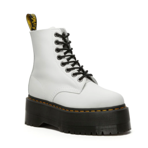 DR MARTENS 1460 PASCAL MAX 8 EYE BOOT OPTICAL WHITE מגפי דר מרטינס נשים