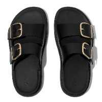 כפכפי GEN-FF רצועות עור ואבזמים שחור פיטפלופ FITFLOP