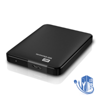 דיסק קשיח חיצוני נייד Western Digital 1TB Elements Portable WDBUZG0010BBK