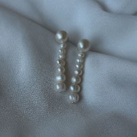 עגילי זוהר | עגיל פנינים נופל