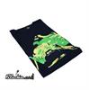 חולצה שחורה - Black shrit - חולצה אפורה לקיץ הדפס גראפי "דריכה"👣