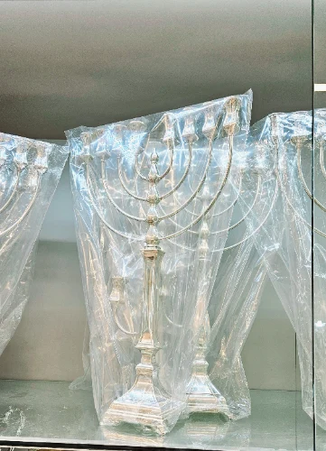 חנוכיה חרמון L מכסף טהור  -  49 ס"מ