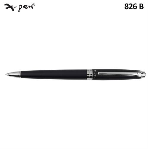 עט רגטה אנודייז שחור כסף כדורי XP-826b X-Pen Regatta Anodize