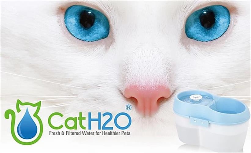 מזרקת מים לחתול H2O פלוס אבני פלואוריד