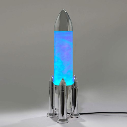 מנורת אווירה מחליפה צבעים 34 ס"מ טיל Rocket - מארז לא מושלם