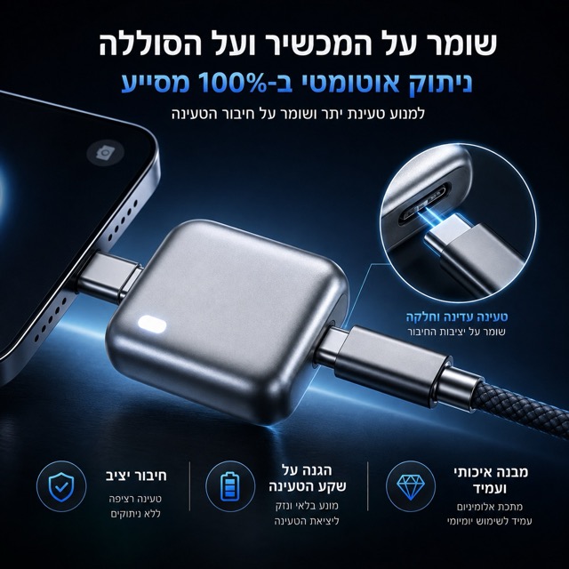 ChargerPro Type-C טעינה מהירה עד 140W