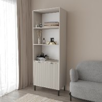ויטרינה יוקרתית דגם פאבלו עם חריטת CNC משתלבת בסלון או בפינת אוכל בעיצוב מודרני