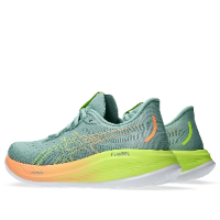 Asics Gel Nimbus 26 Paris Women Cool Grey Safety Yellow ג'ל נימבוס 26 פריז נשים