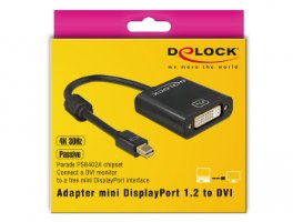 מתאם פסיבי Delock Passive Mini DisplayPort 1.2 Adapter to DVI 4K