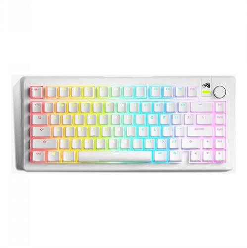 מקלדת מכאנית חוטית Glorious GMMK 3 75% (Pre-Built) לבן