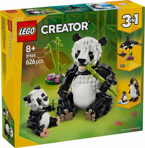 לגו קריאטור - חיות בר משפחת דובי פנדה - LEGO Creator Wild Animals: Panda Family 31165