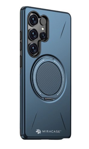 קייס פלסטיק לטלפון נייד מירקייס עבור Miramag Samsung S25 Ultra כחול