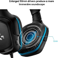 אוזניות גיימינג חוטיות לוגיטק - Logitech G432