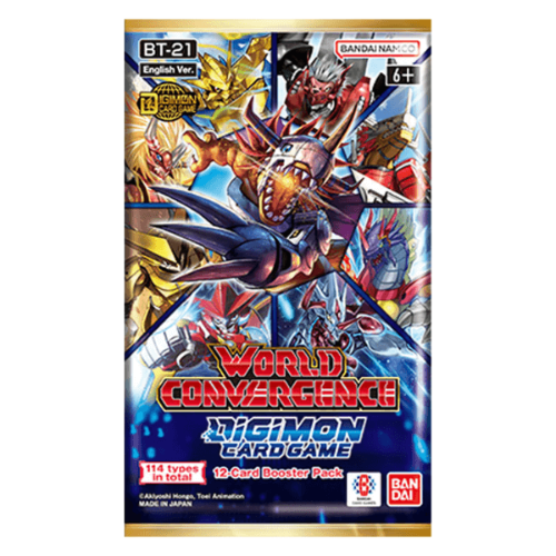 Digimon TCG: World Convergence BT21 Booster Pack קלפי דיג’ימון מקוריים חבילת בוסטר